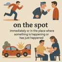 on the spot