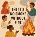 there’s no smoke without fire
