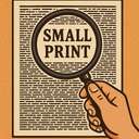 small/fine print