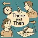 there and then (or then and there)