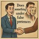 does something under false pretences