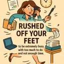 rushed off your feet