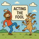 acting the fool/goat