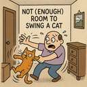 not (enough) room to swing a cat