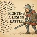 fighting a losing battle