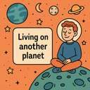 living on another planet