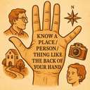 know a place/person/thing like the back of your hand