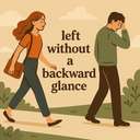 left without a backward glance