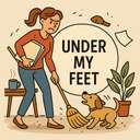 under my feet