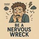 be a nervous wreck
