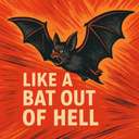 like a bat out of hell
