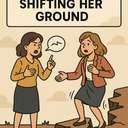 shifting her ground