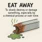 eat away