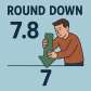 round down