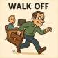 walk off