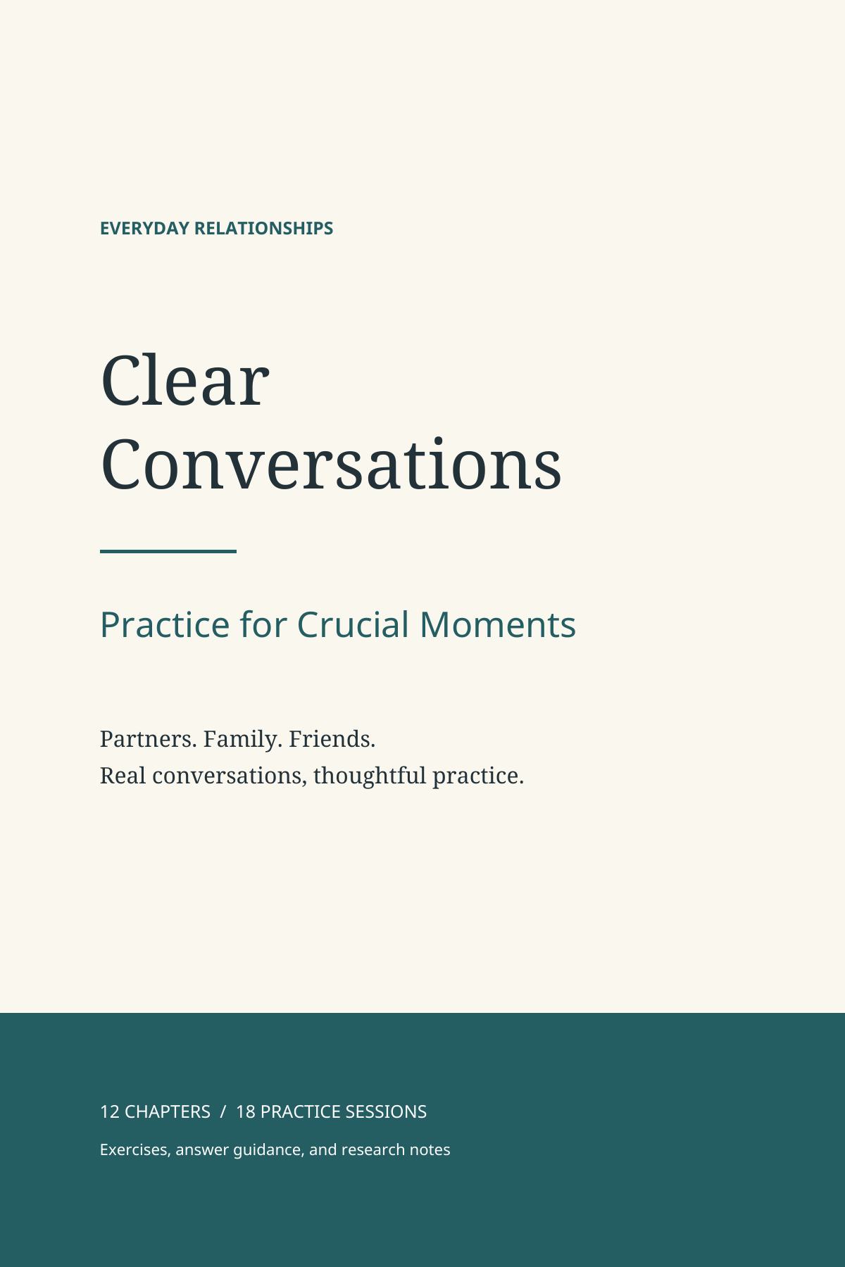 Clear Conversations: Practice for Crucial Moments cover